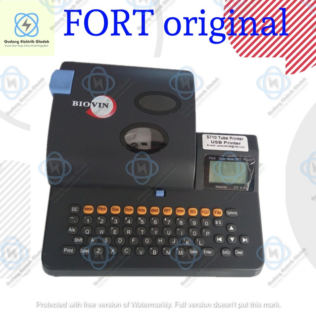 

LETTERING MACHINE BIOVIN - Marking Tube & Labels Mesin - S650E / S700E