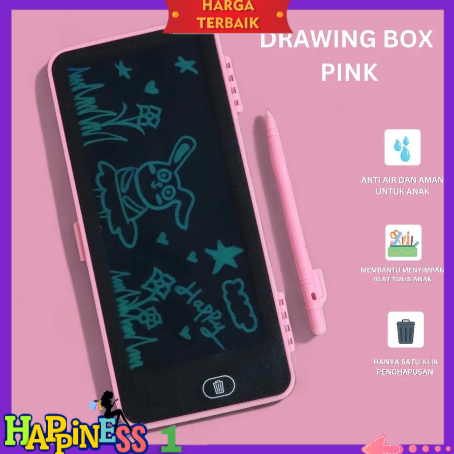 

Drawing Box Kotak Tempat Pensil LCD Dan Papan Coret Kreatif Anak Dengan Digital Pad Edukasi