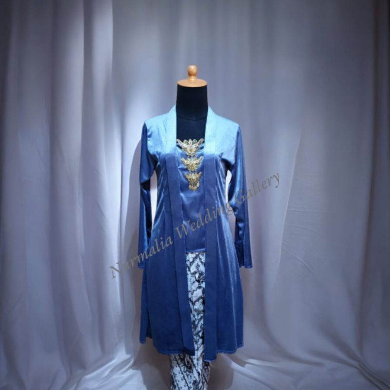 Kebaya Tunik Bludru Kutu Baru Panjang Selutut Termurah