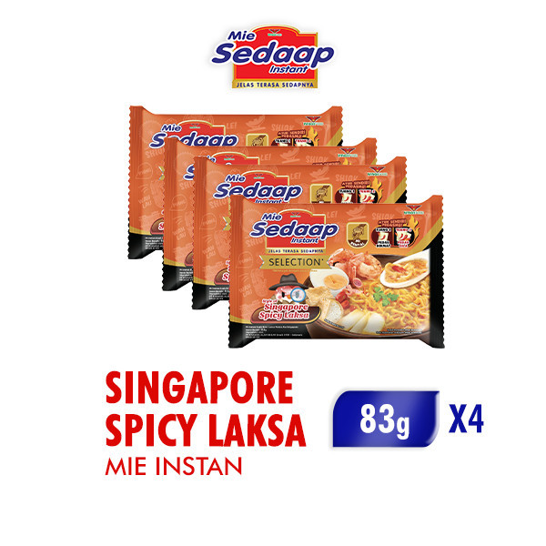

Sedaap Mie Instan Singapore Spicy Laksa 83 Gr x 4 Pcs