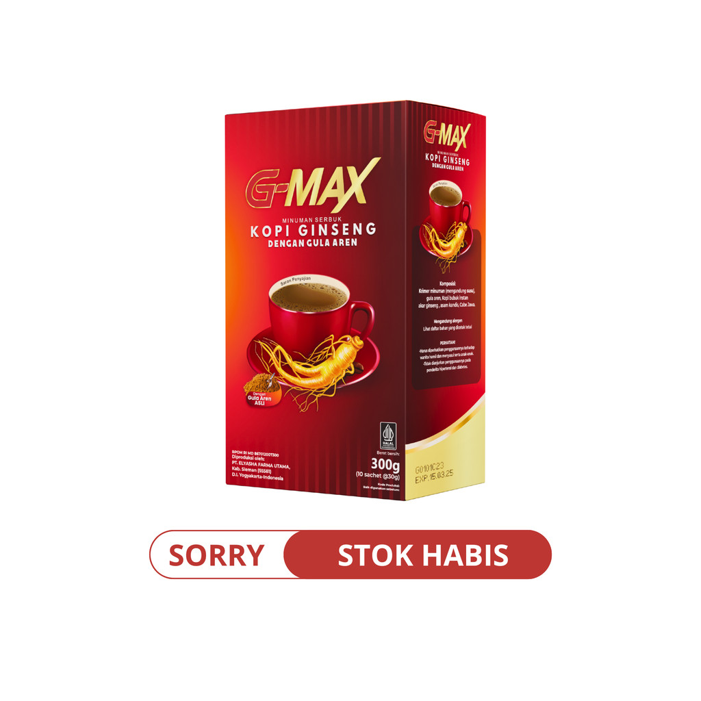 

KOPI GMAXX ORIGINAL MINUMAN EXTRA GINGSENG 100% BPOM & HALAL - KOPI STAMINA PRIA TAHAN LAMA AMAN