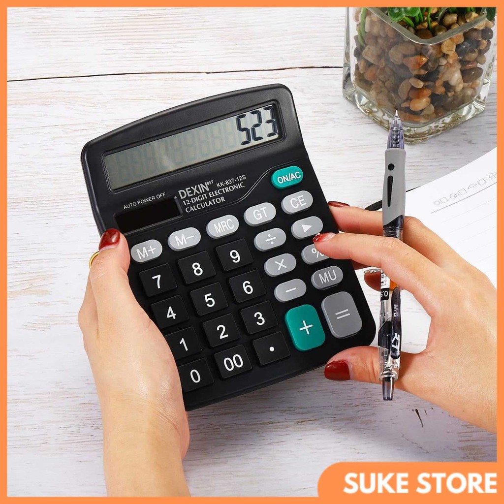 

DEXIN Kalkulator Elektronik Solar Calculator 12 Digit - KK-837-12S