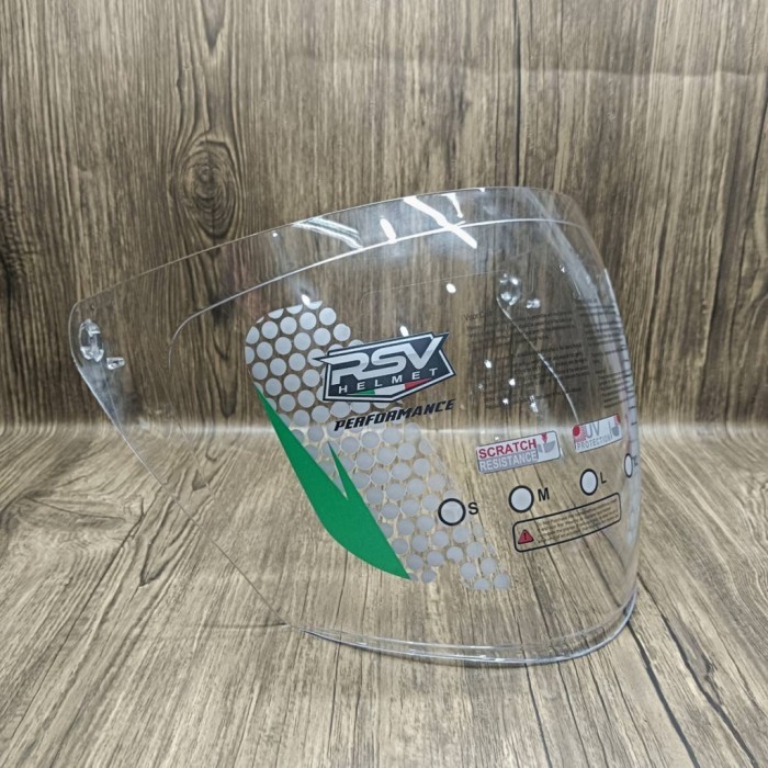 Kaca Helm Half Face RSV SV300 Original Dan Iridium - Original, All Size