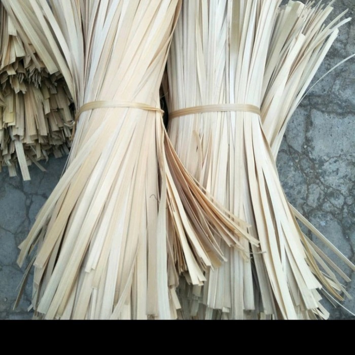 

Bahan Anyaman kerajinan bambu bilah iritan bambu tipis isi 25 lembar