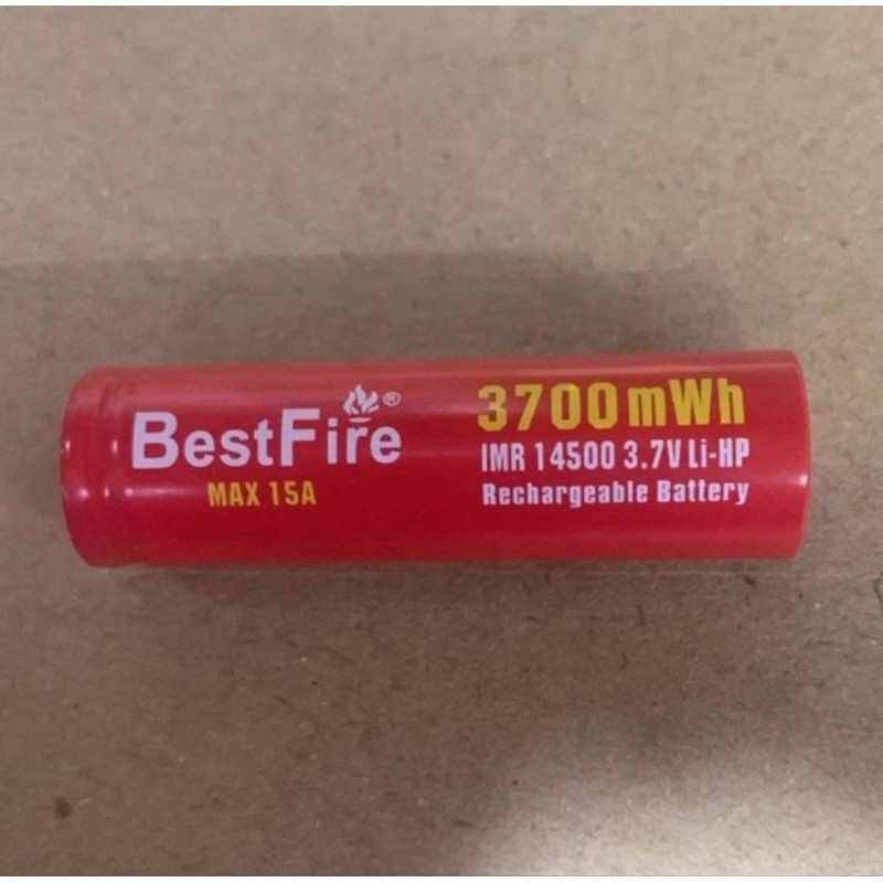 BATERAI LITHIUM 14500 3,7 VOLT 1000 MAH RECHARGEABLE