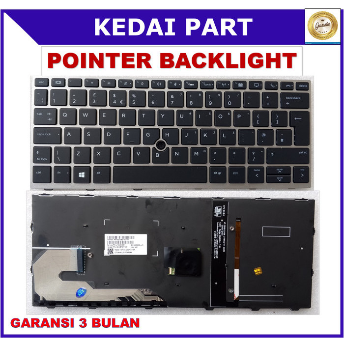 Keyboard hp EliteBook 830-G5 830 G5 830-G6 830 G6 Backlight Pointer