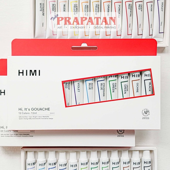 

promo -Miya Himi Gouache Tube set 12/18 x12ml YSF - 24X12ML