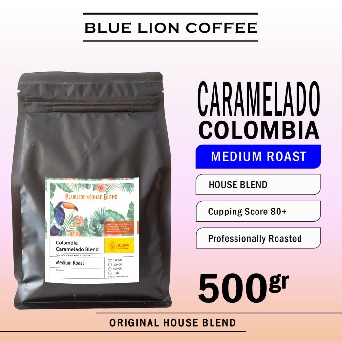 

Blue Lion Coffee Colombia Caramelado Blend 500 gram Kopi - BIJI
