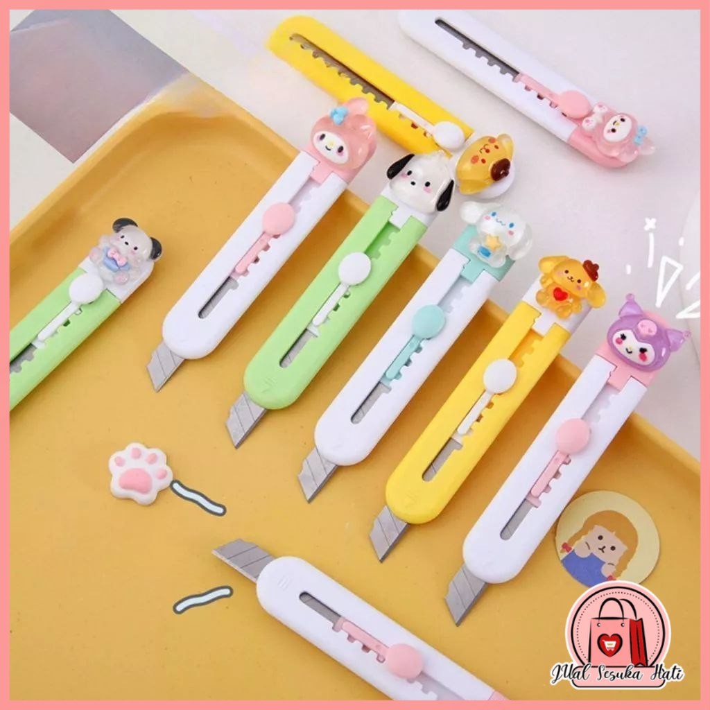 

HL0682 Cutter Mini Karakter Cutter Mini Travelling Pisau Cutter Silet Lucu Y1875
