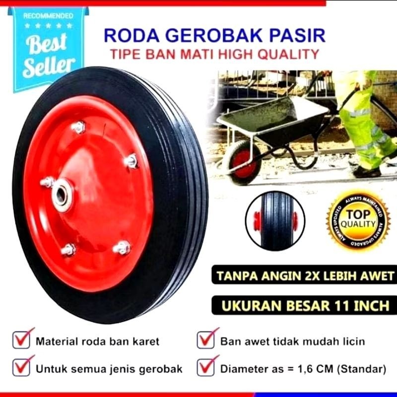 BAN GEROBAK ARCO MATI/ban arco Sorong tanpa angin