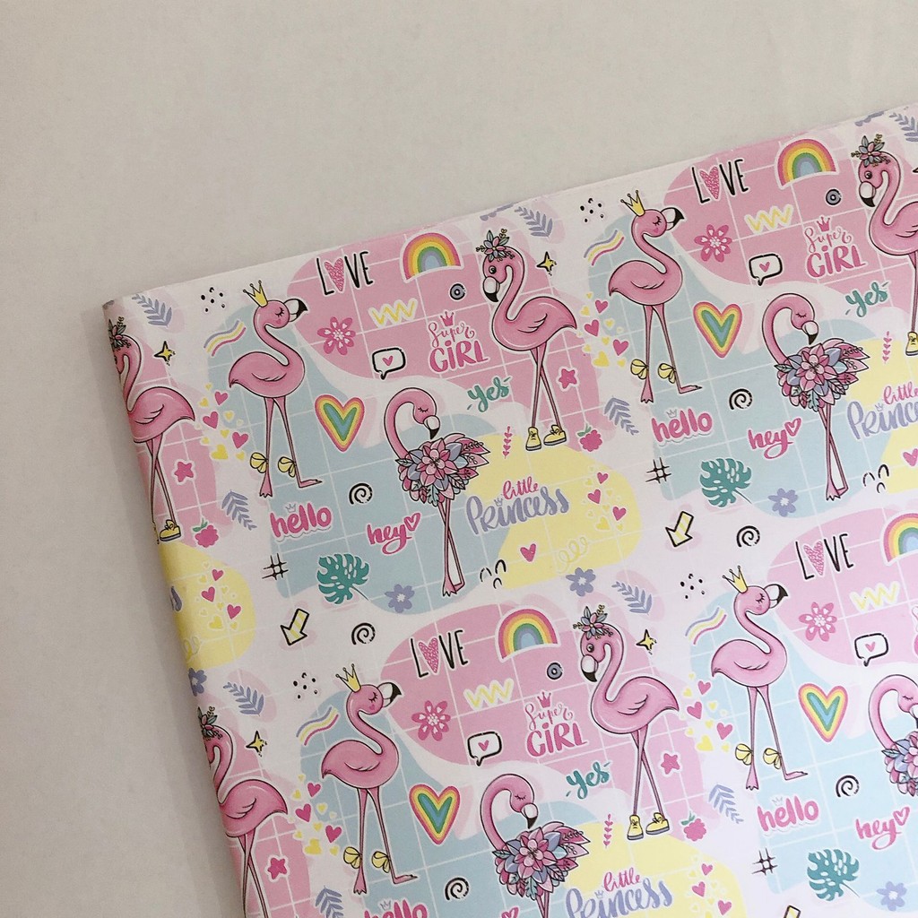 

Kertas Kado Flamingo Pink