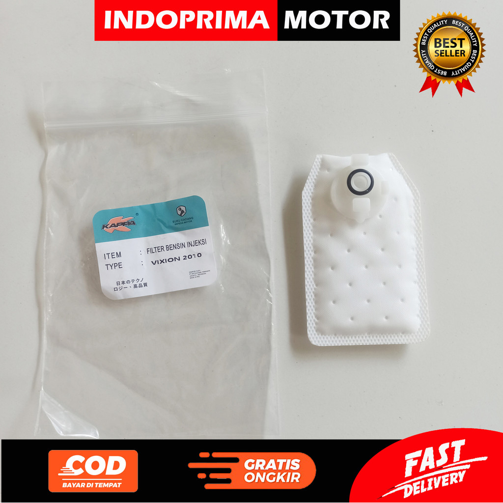 KAPPA  PAMPERS VIXION 2010. SARINGAN FUEL PUMP INJEKSI YAMAHA VIXION 2010