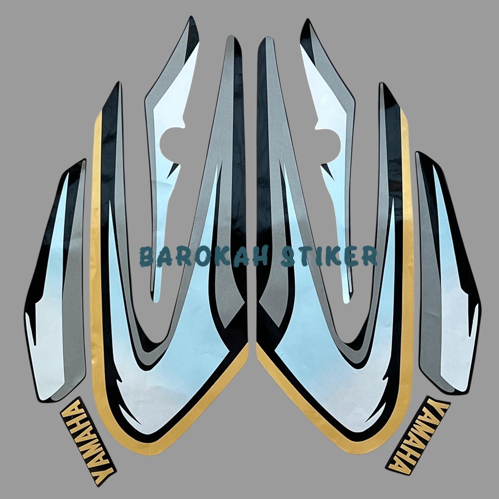 Striping stiker Yamaha RX Spesial RX S RXS 1995 1996 Silver Fullset