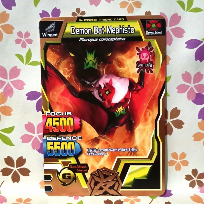 great animal kaiser friend card bronze demon bat mephisto versi 2