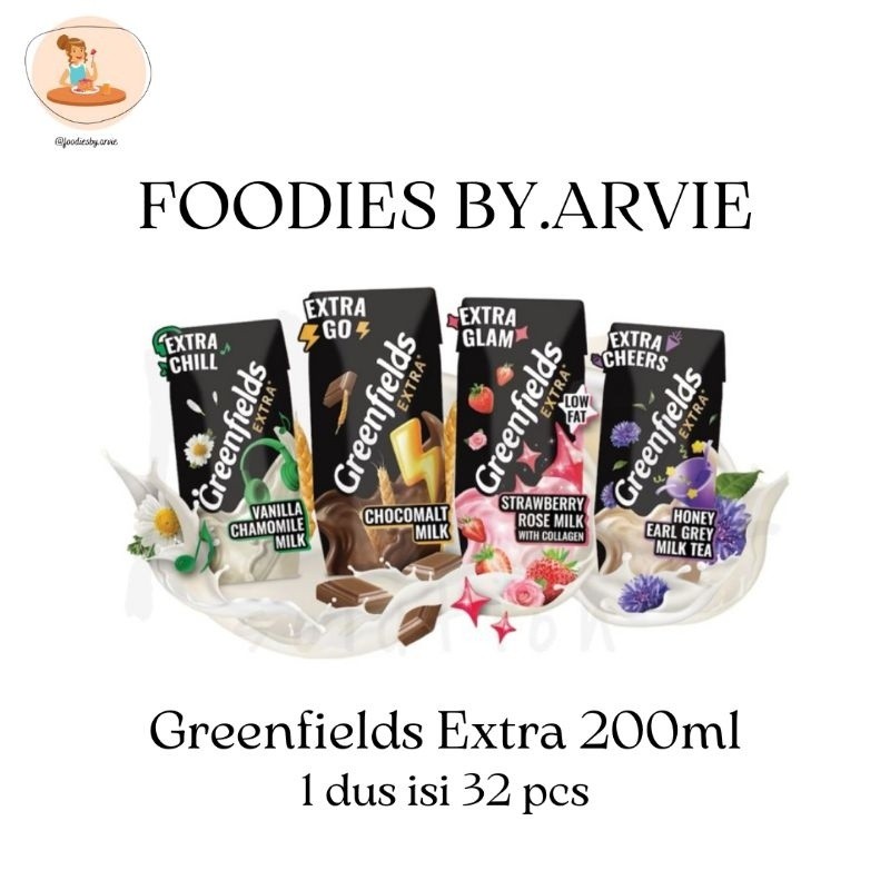 

SUSU GREENFIELDS UHT EXTRA 200ML DUS (BISA MIX VARIANT)