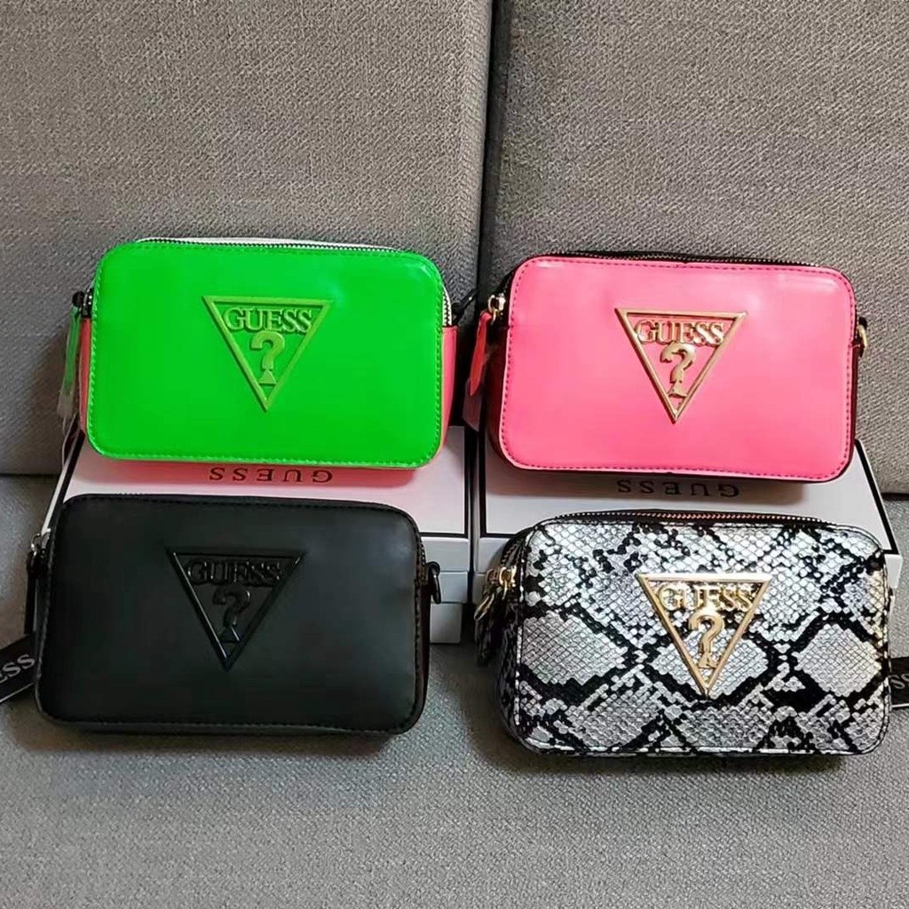 READY STOCK Guess Factory Women Camera Bag Sling Bag Shoulder Bag Crossbody Bag Chain Bag
