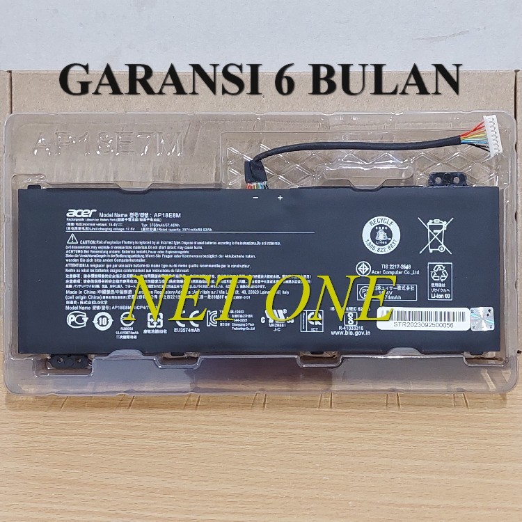 Baterai For Acer Nitro 5 AN515-43 AN515-46 AN515-46 AN515-44 AN515-53 -NETONE