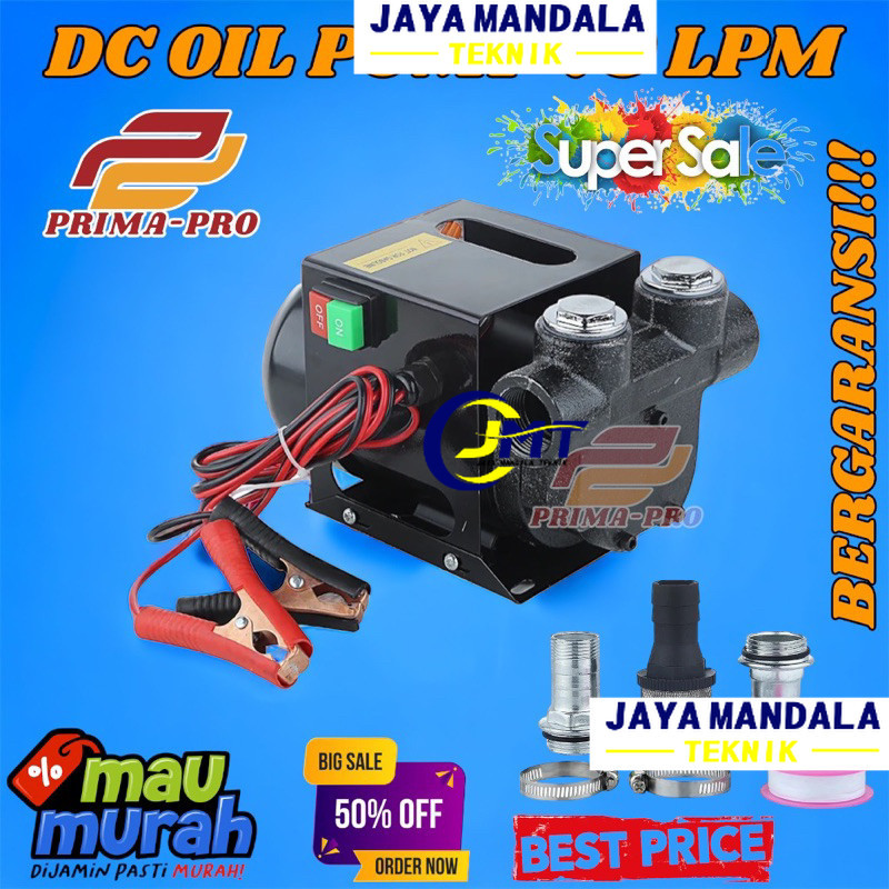 Pompa solar Dc 70 Lpm pompa oli dc kapasitas besar Pompa Solar DC 24Volt Pompa Minyak 24 Volt Dc Pom