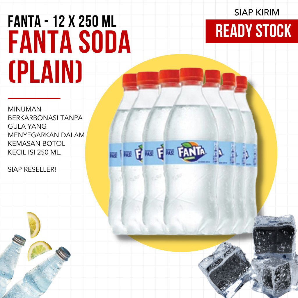 

Fanta Air Minuman Soda - Botol 250ml x 12 pcs