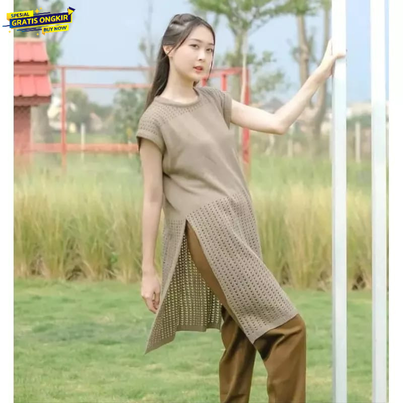 Ruby Tunik Jaring / Rajut Tunik Wanita / Rajut Tunik / Rajut Ruby Tunik / Outer Wanita / Rajut Wanit