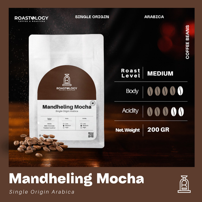 

Mandheling Mocha No.1 Grade 200gr Biji Kopi