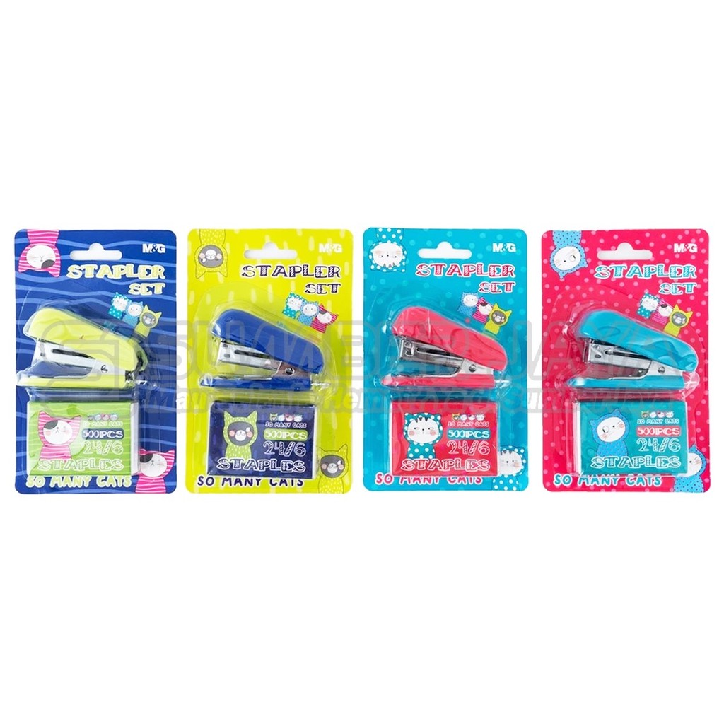 

Staples Stapler Set Mini+ Refill So Many Cats M&G ABS916S6