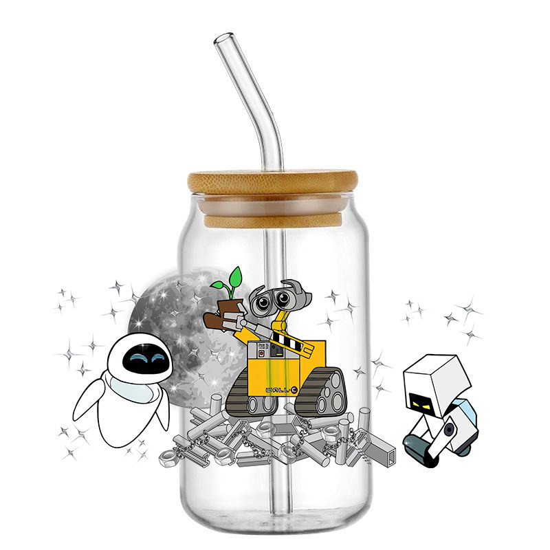 

Sticker UV DTF Transfer Wraps My Mental Breakdown Cup Print For DIY Cartoon Mad Glass Can Bottle Waterproof Decals