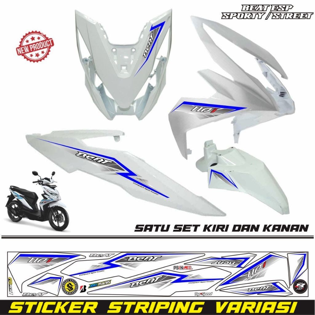 Striping variasi motor beat esp 2017/ stiker beat street 2018 stiker variasi VARIASI LIST