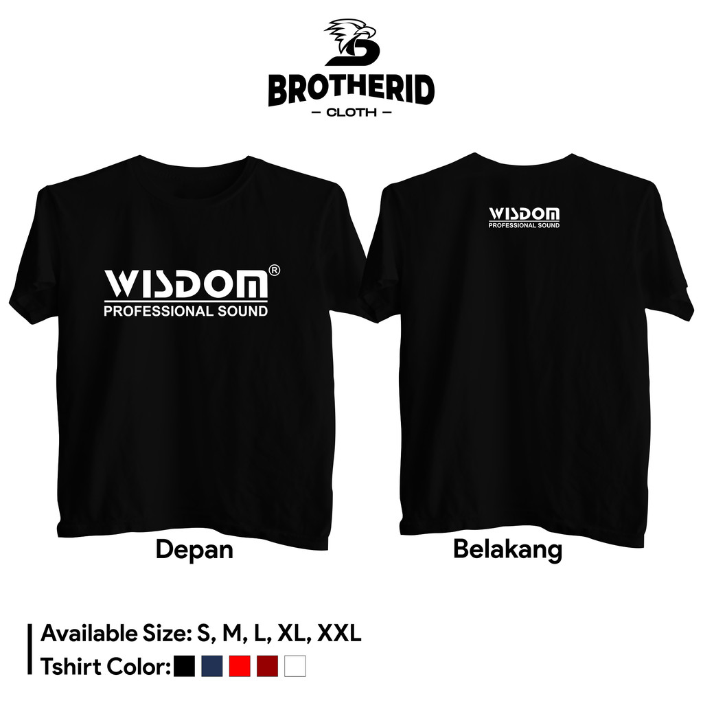 Kaos Wisdom Profesional Audio Baju Operator Sound System Original