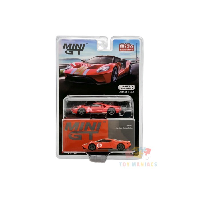 Mini GT 1:64 Ford GT Alan Mann Heritage Edition- Mijo Exclusive