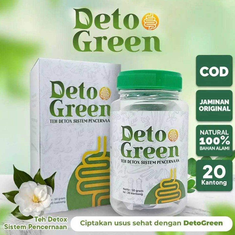 

DetoGreen Detox Sistem Pencernaan Detox Detok Green Sehat Menurunkan Berat Badan Teh Celup herbal Detoks Herbal