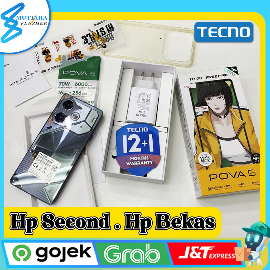 Tecno Pova 6 Ram 8/256GB | Ram 12/256GB Second Original