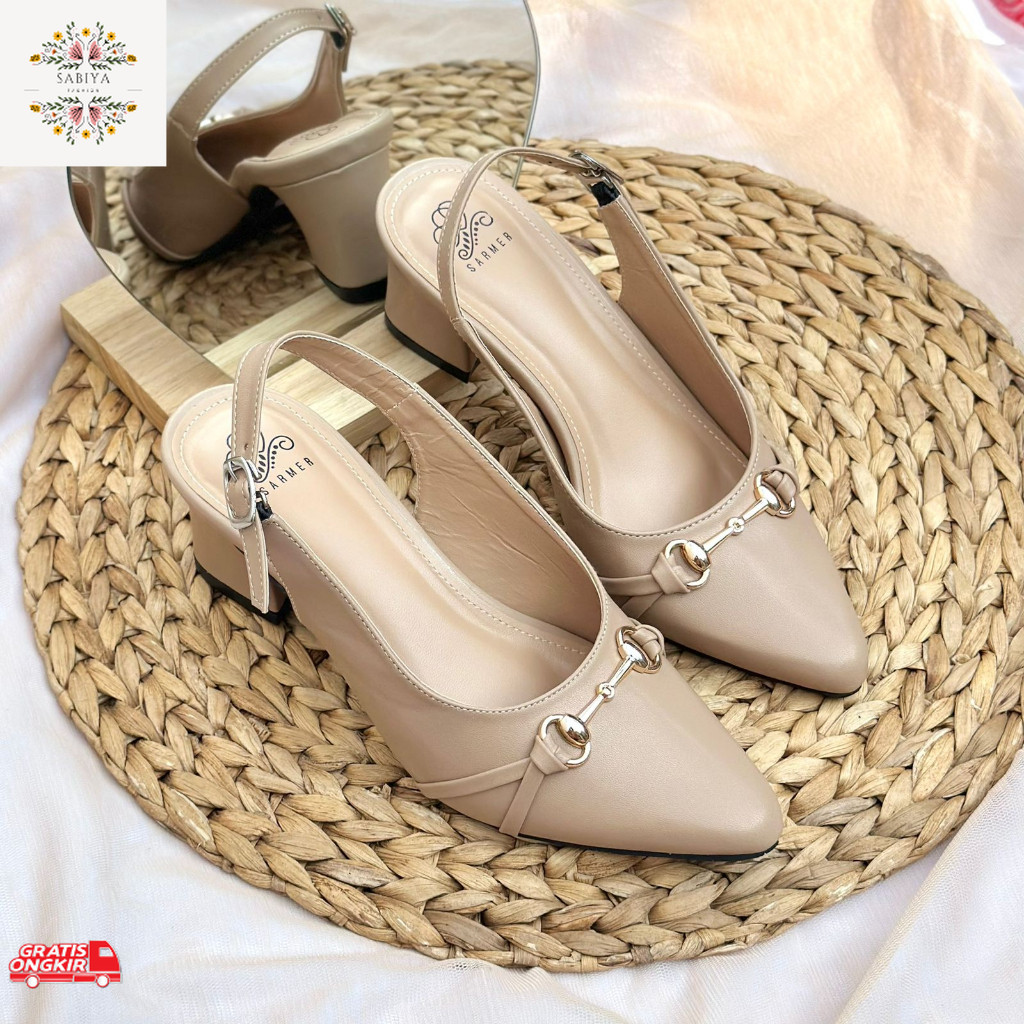 Sepatu Wanita Terkini / SARMER - JOWEY HEELS NUDE