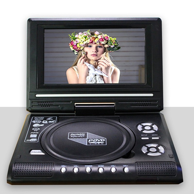 2022 NEW 9.8 Inch Portable Home Car DVD Player VCD CD Game TV Player USB Radio Adapter Support FM Ra