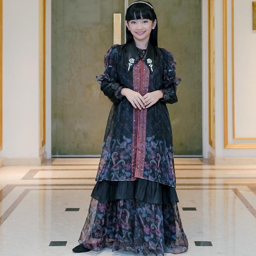 Alcavella - Zaura Kids Dress Series | Baju Dress Gamis Anak Perempuan Muslim Premium Elegan