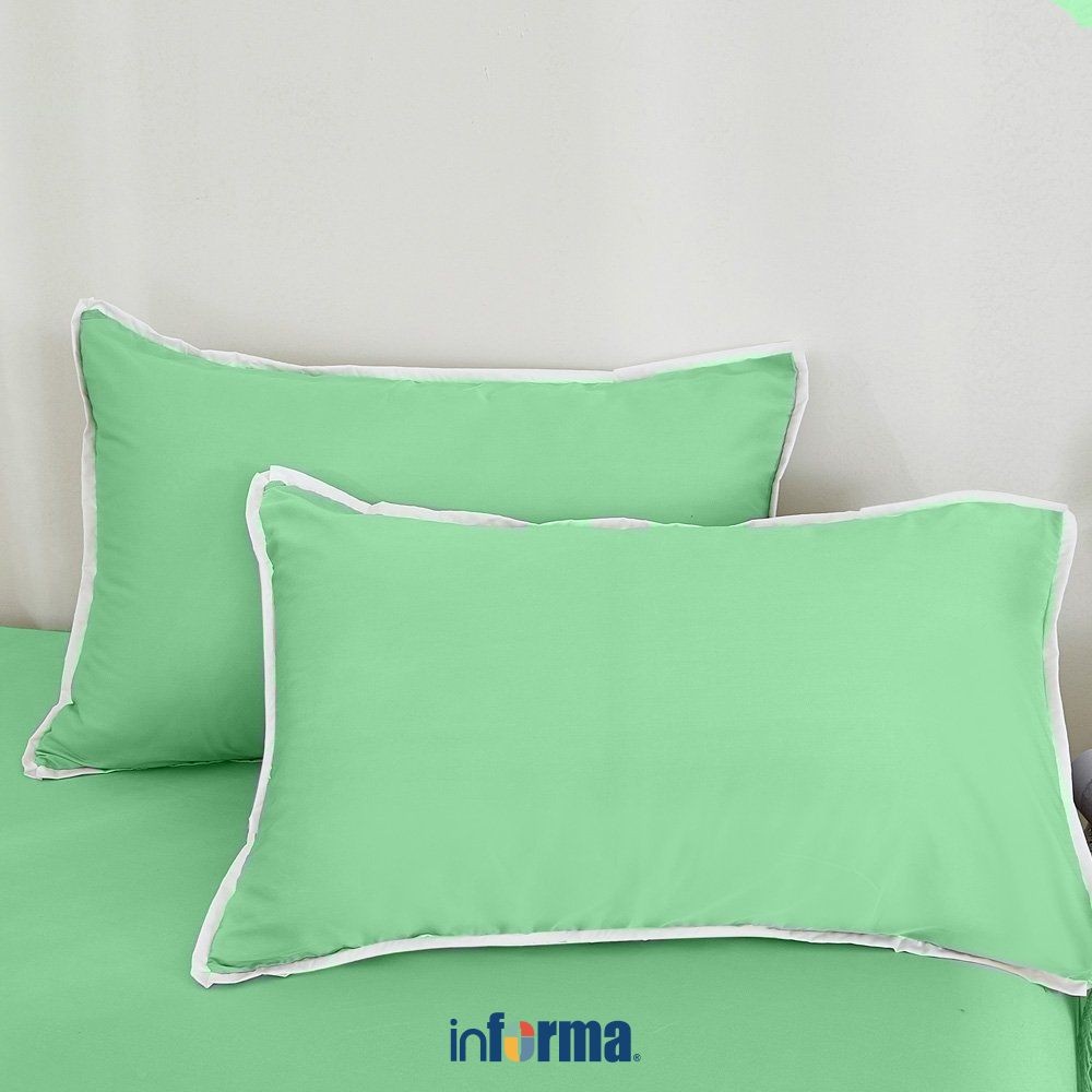 Informa Fiore 50x75 cm Sarung Bantal Bamboo - Hijau Pillow Cover Pelindung Bantal Kasur Aksesoris Te