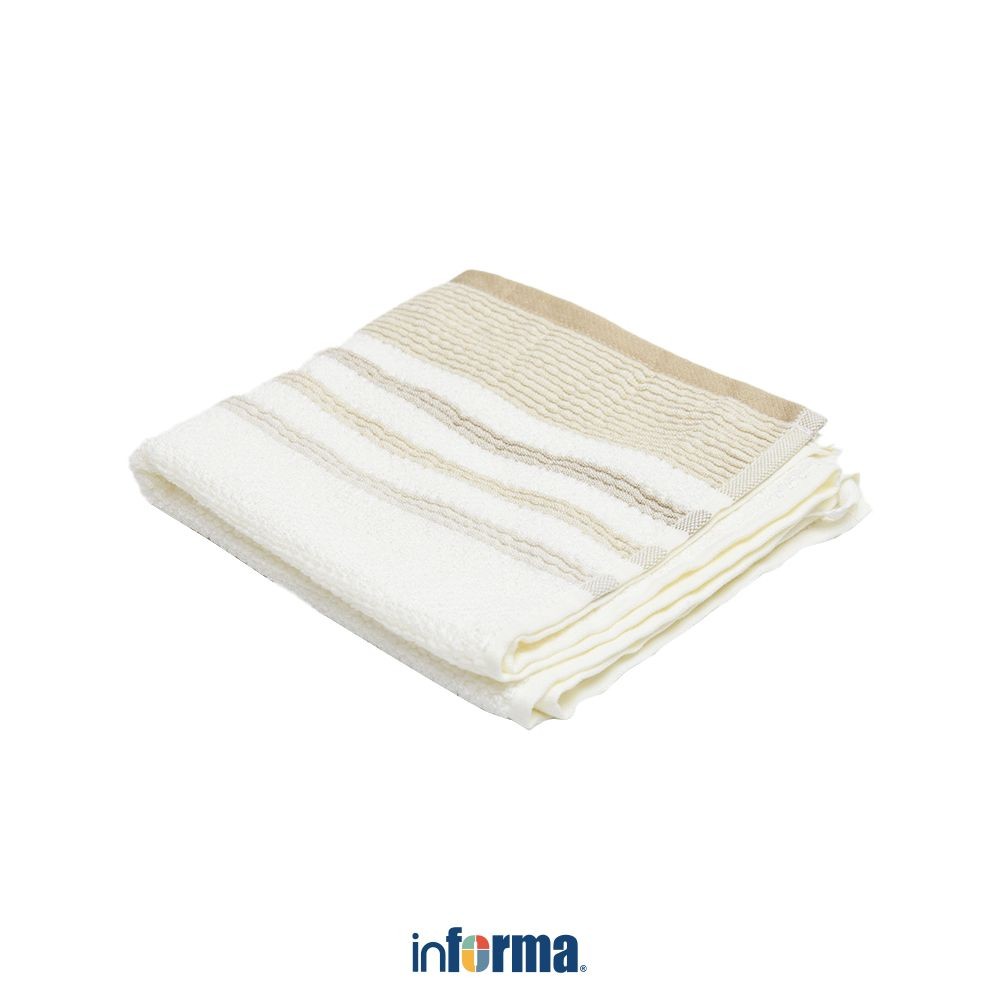 Informa 40x70 cm Easton Handuk Tangan Bamboo - Putih Hand Towel Kain Pengering Tangan Perlengkapan R