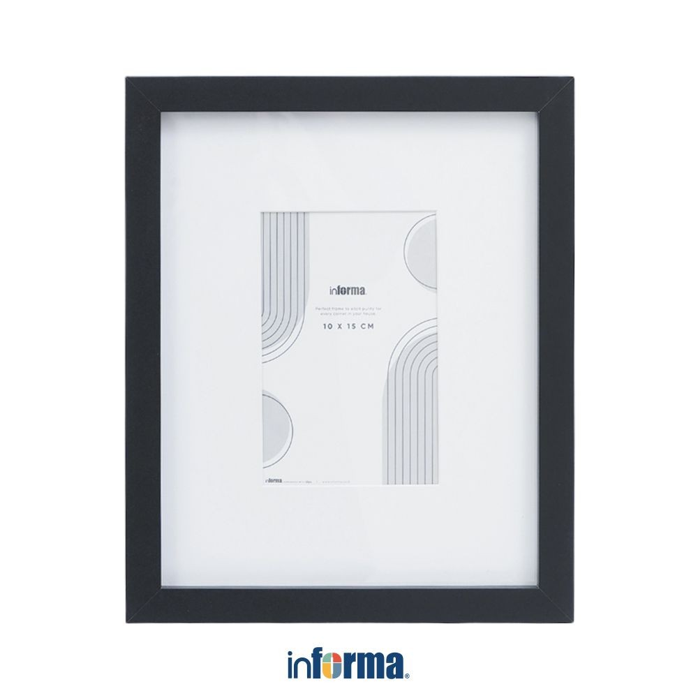 Informa 8R Bingkai Foto Dinding - Hitam Pigura Aesthetic Frame Tempat Foto Pajangan Dekorasi Rumah F