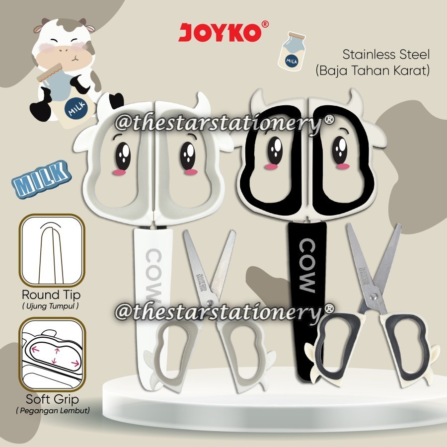 

(1 Biji) Gunting JOYKO SC-28 Cow / Gunting Scissors Joyko SC-28 Cow
