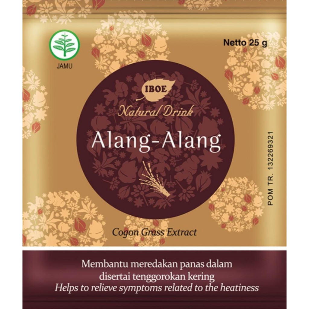 

Jamu IBOE - Natural Drink Alang Alang 25gr x 10 Sachet / Jamu Traditional