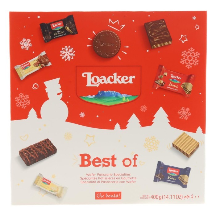 

Coklat Wafer LOACKER Best of Moments Mix 400gram asal Eropa