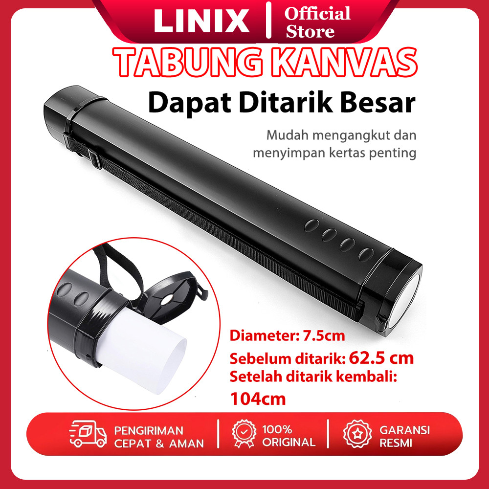 

Linix Tabung Gambar Kotak / Tabung Kertas Gambar / Drawing / Drafting Tube 62.5CM-104CM*7.5CM