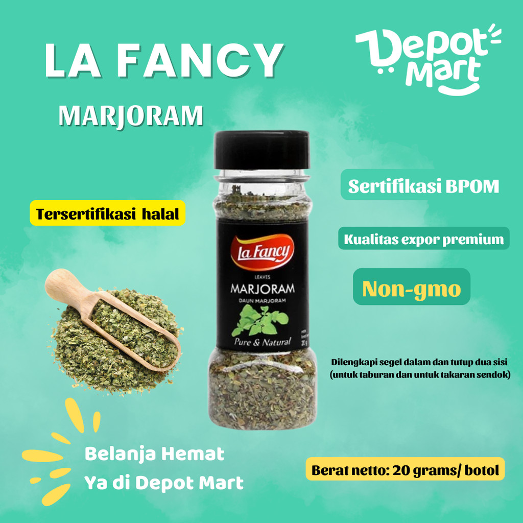 

La Fancy Foods Daun Marjoram 100% Murni 20g Depot Mart