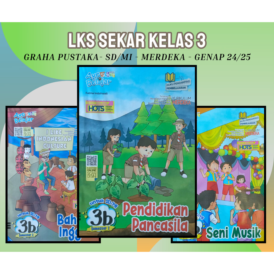 Buku LKS SEKAR GRAHA PUSTAKA SD MI Kelas 3 Merdeka Genap 2024 2025 - Promo Grosir