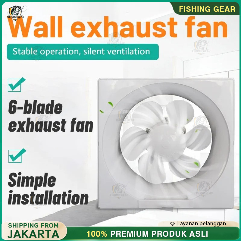 WALL EXHAUST HEXOS/HEKSOS FAN DINDING 10" (25 CM) EXHAUST FAN TEMBOK EXHAUST HEXOS/HEKSOS 10 INCH CE