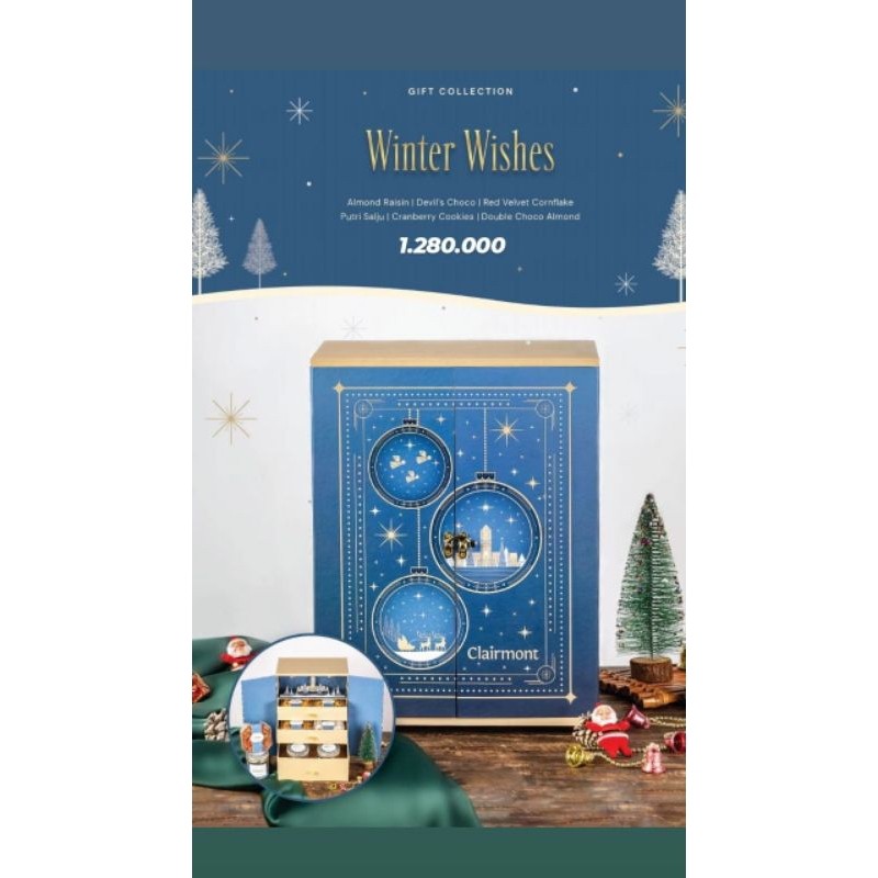 

Clairmount - Hampers Natal / Tahun Baru Parsel Natal Winter Wishes 2024 - 2025