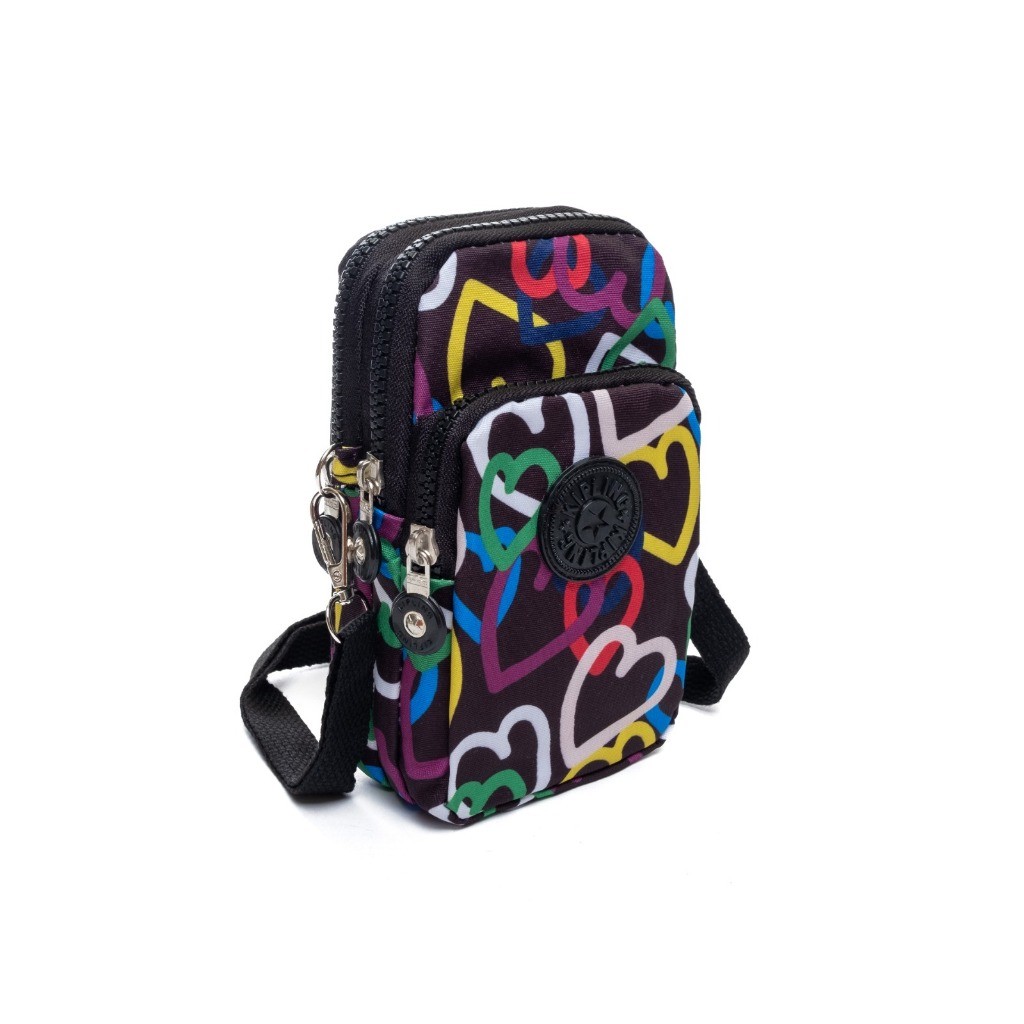 KP Tas Selempang Wanita Pouch HP Android Dompet Olahraga Motif 600 kipling
