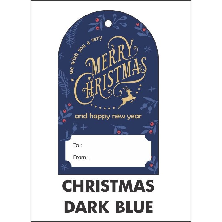 

HANGTAG KIRIM CHRISTMAS / NATAL – ISI 25 PCS - Chrisms Dk.Blue