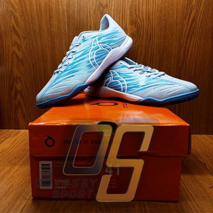 Sepatu Futsal Ortuseight Balistic (Cloud Blue/Cyan) 100% ORIGINAL - 38