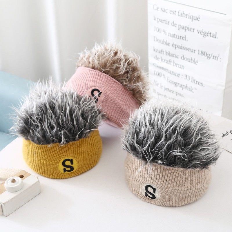 Topi Super Lucu Keriting untuk Anak-anak /Topi Anak Laki-laki Perempuan Lengan Trendi Topi Wig